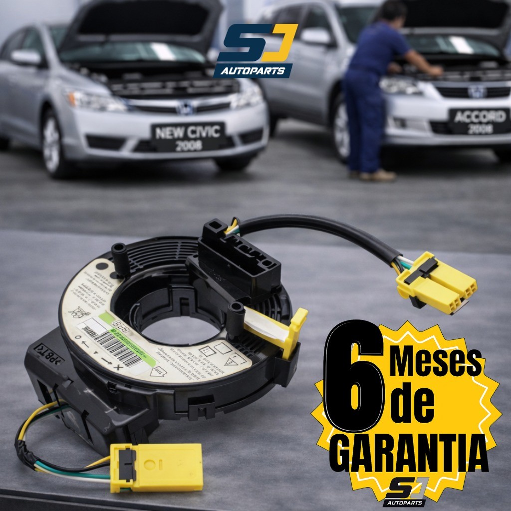 Cinta Airbag Honda New Civic Crv Accord De 2006 A 2012 Com Controle de Som e Piloto Aut. no volante