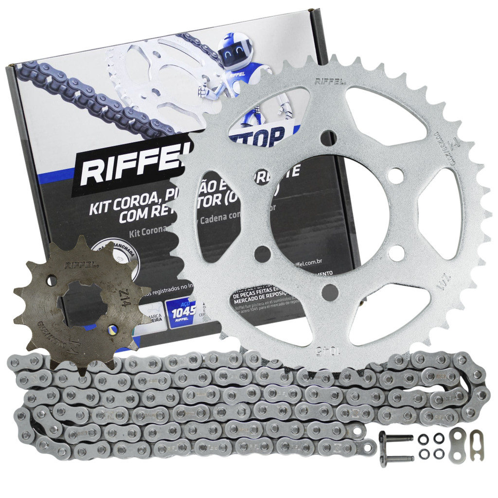 Kit Relação Xtz 150 Crosser Riffel C/ Retentor 2014 Até 2026