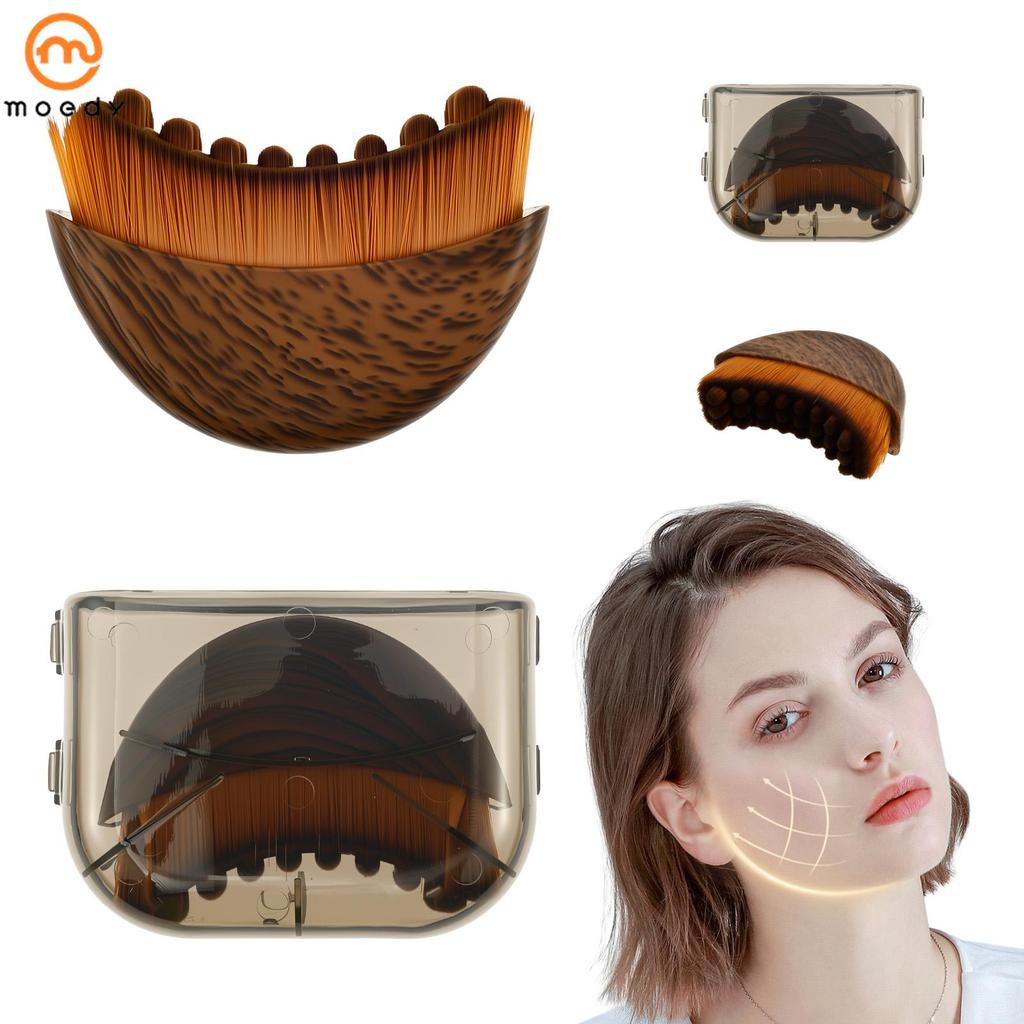 2 Pçs Contorno Linfático Escova Facial Cientificamente Projetado Massageador De Drenagem Linfática Para Queixo E Mandíbu