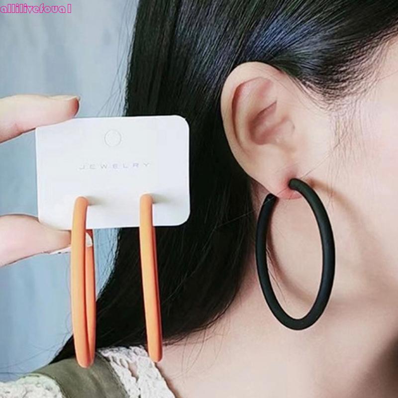 allilivefoua1 Brincos Argola Circulares, Joias Declaração, Textura Acrílica Para Orelha