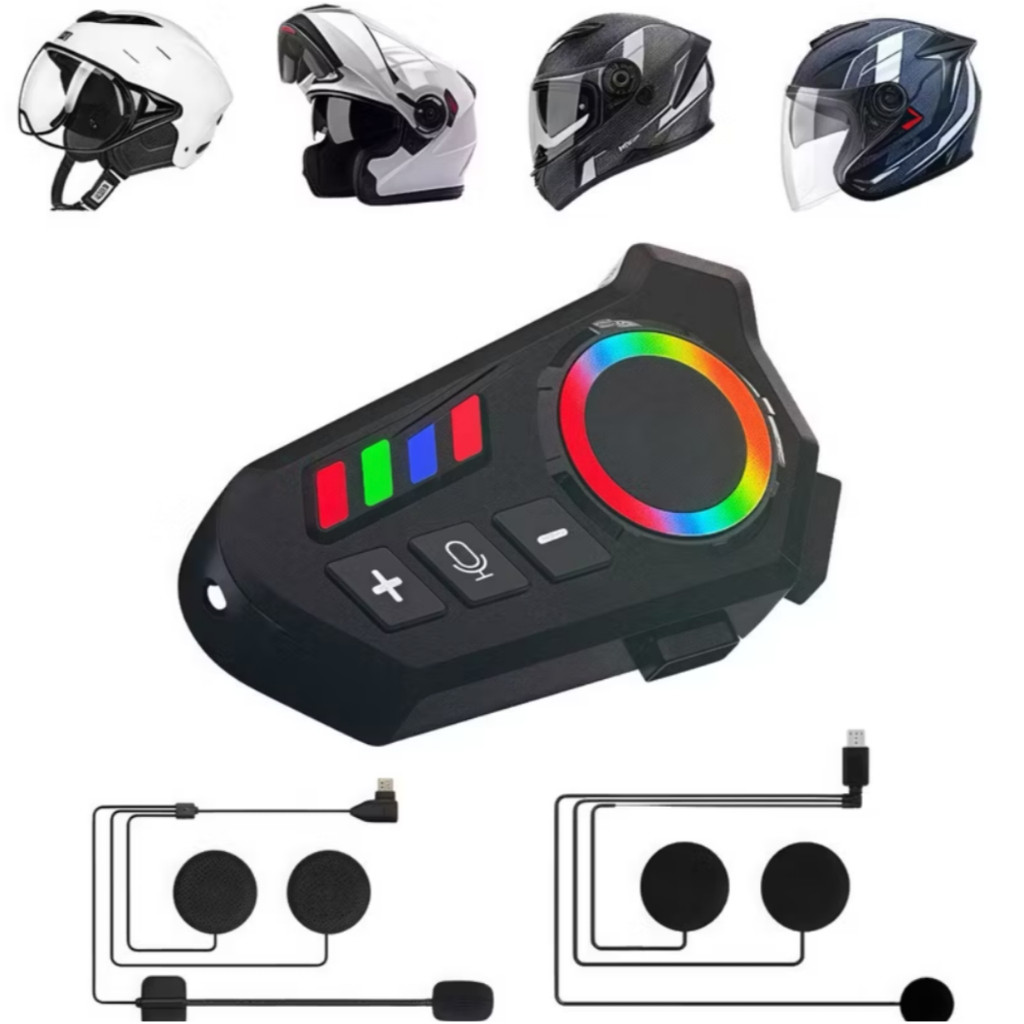 Fone de Ouvido de Capacete Moto Bluetooth Controle De Voz microfone para moto intercomunicador