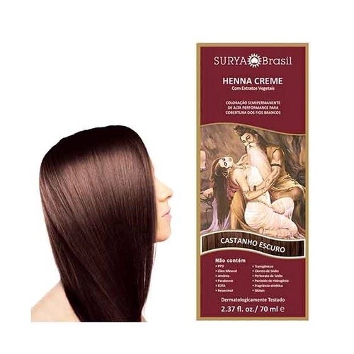 Tintura Surya Brasil Henna Creme Tom Castanho Escuro