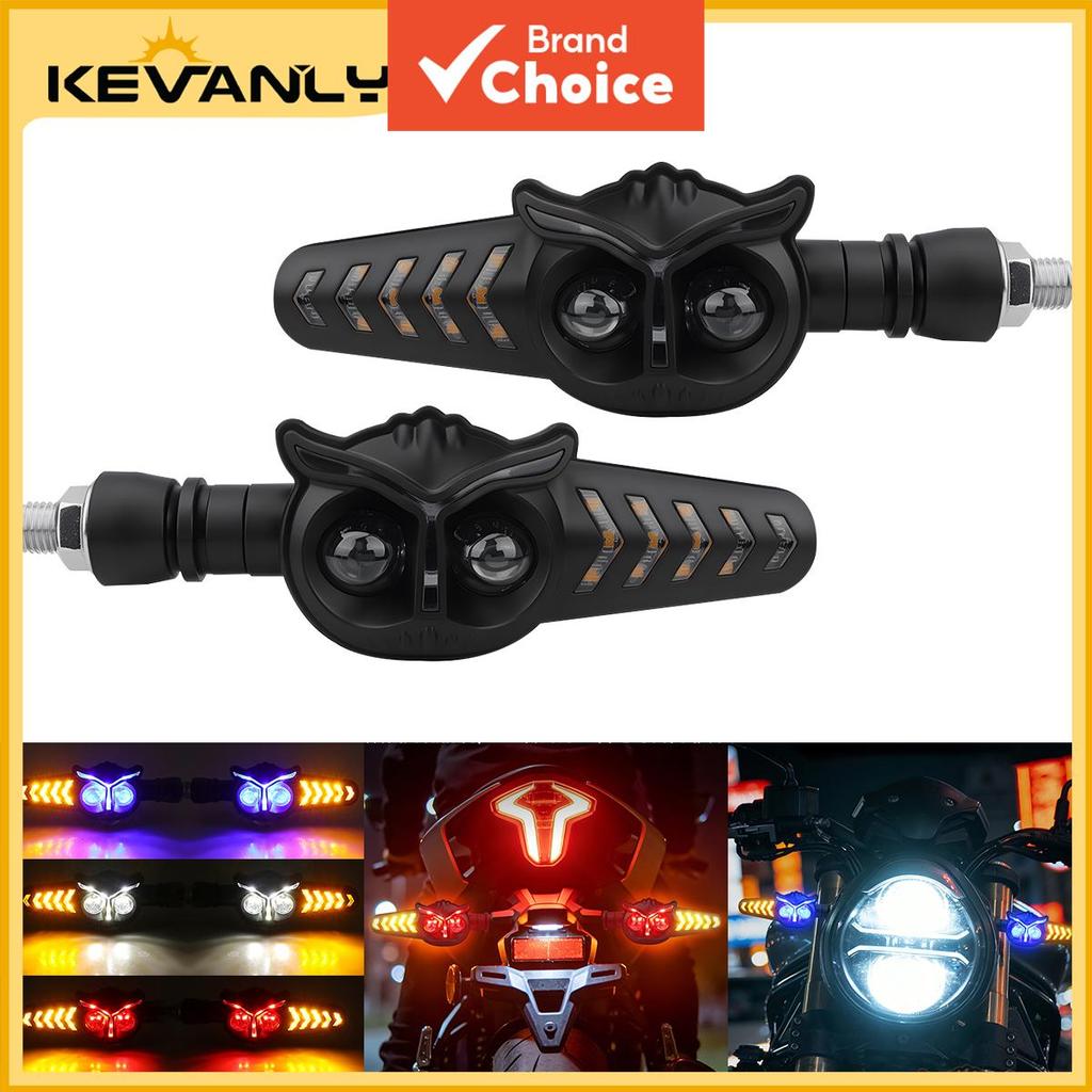Coruja Da Motocicleta LED Sinal De Volta Luz De Água De Fluxo Sequencial 12V-24V IP67 À Prova Dip67 DRL