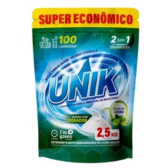 Detergente Lava Louças UNIK 2,5kg Brisa Limão 100 Lavagens