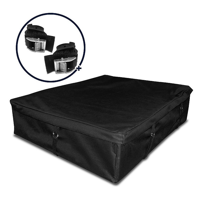 Maleiro De Teto + Par De Cintas Catraca Modelo Universal Dobrável Capacidade 175 Litros