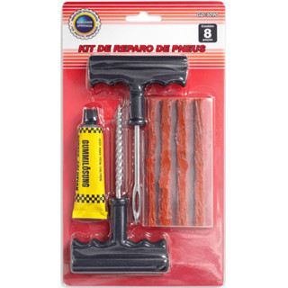Kit Reparo Pneu Sem Câmara Carro e Moto + 5 Refis Selante Remendo Macarrão em Oferta na Shopee