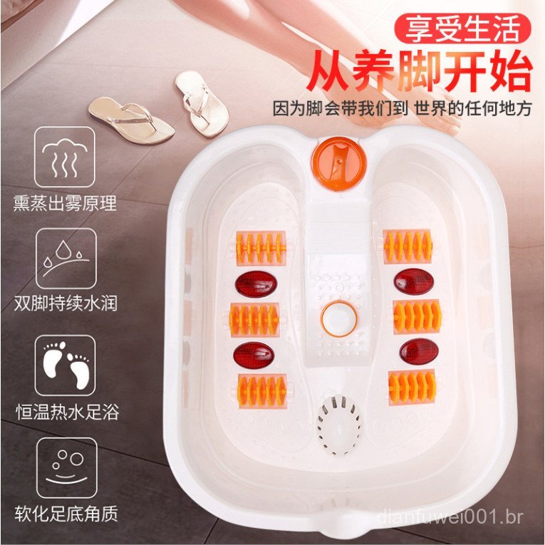 Banheira de hidromassagem para os pés com massagem mecânica, modelo estilo banheira.