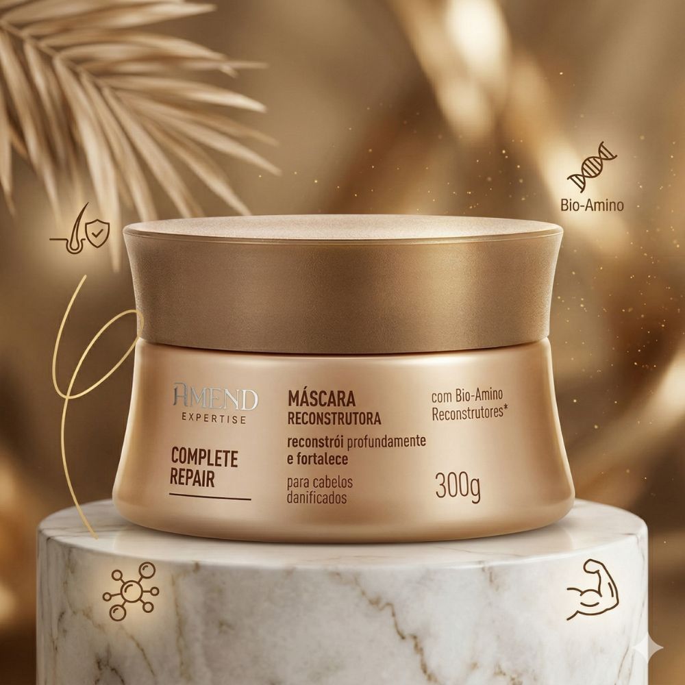 Máscara de Reconstrução Amend Cosmetics Complete Repair  300g