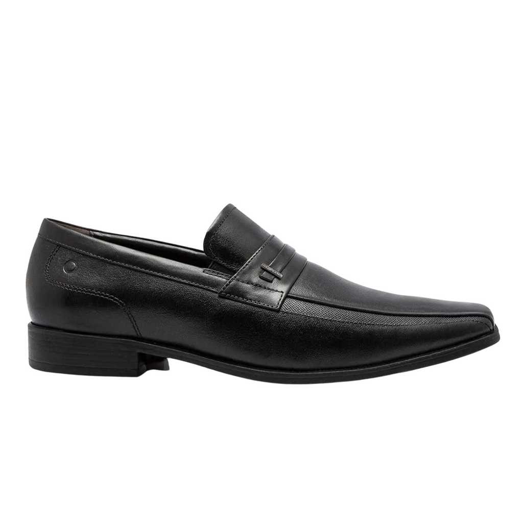 Sapato mocassim preto democrata masculino ref unique 646102