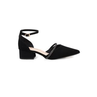 Scarpin Bebecê com Salto Bloco e Fecho no Tornozelo em Oferta na Shopee