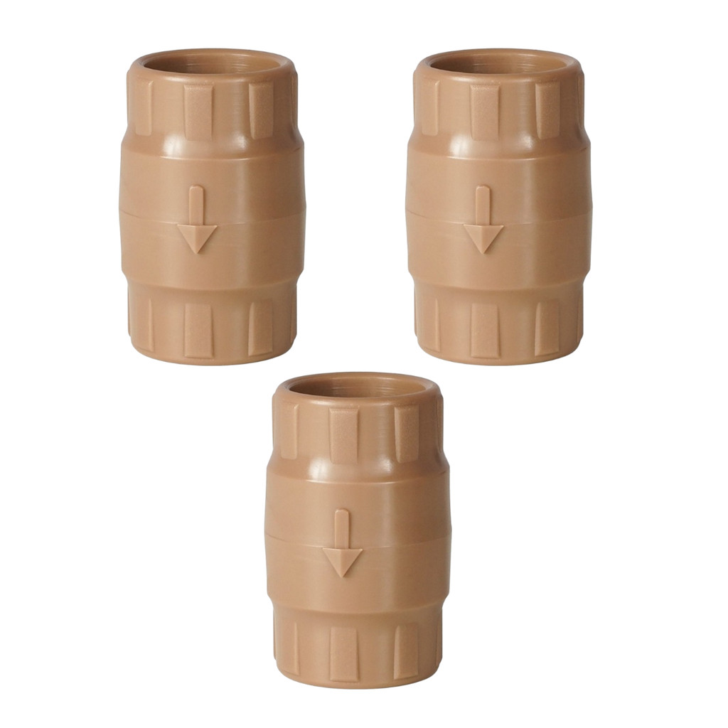 Kit 3 Válvula de Retenção 20mm Soldável Hidráulico Marrom Estrela