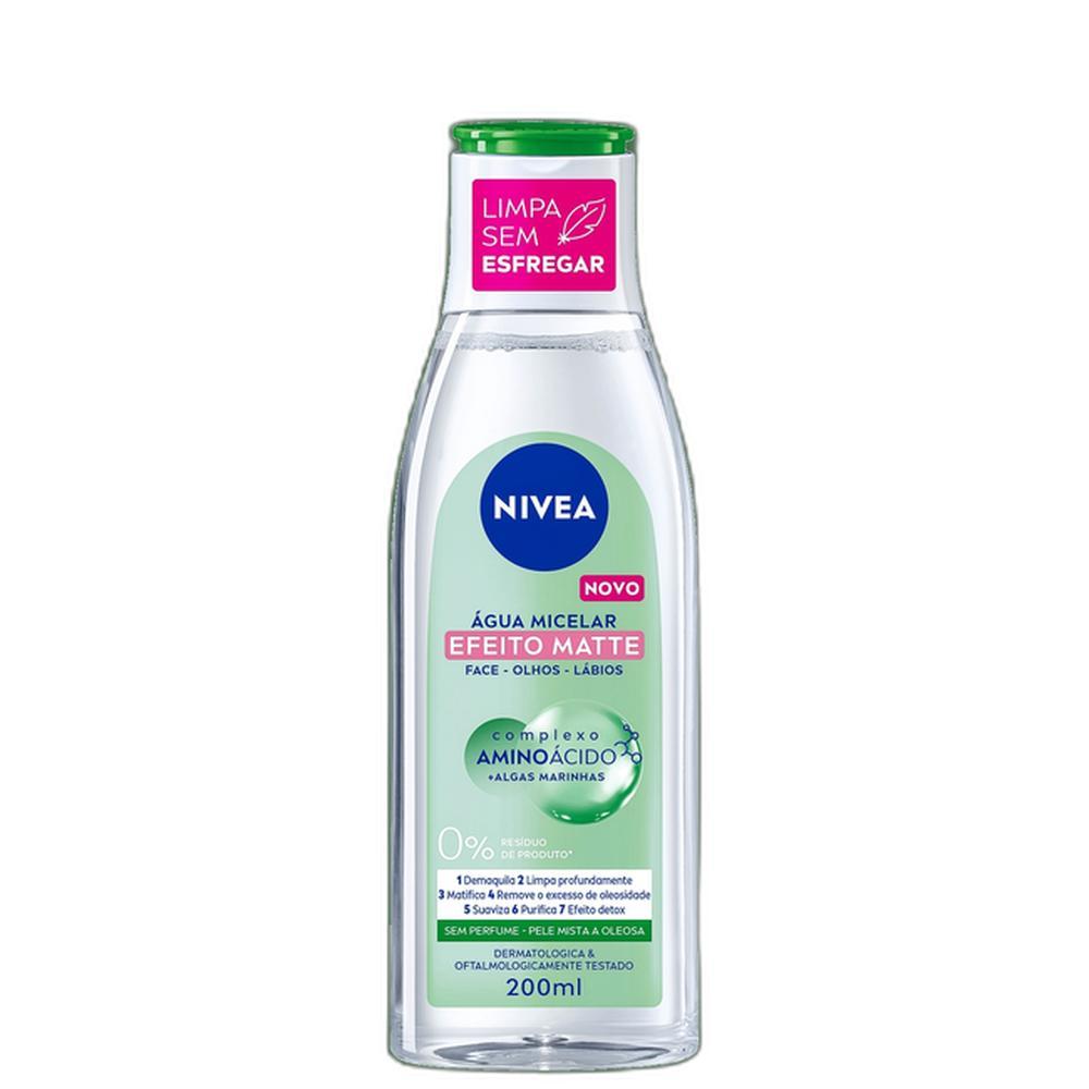 NIVEA Solução de Limpeza 7 em 1 Efeito Matte - Água Micelar 200ml
