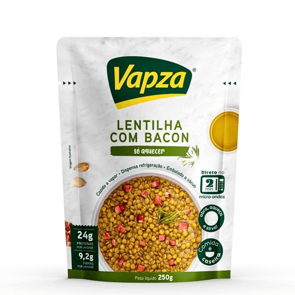 Lentilha com Bacon 250G Só Aquecer Vapza em Oferta na Shopee