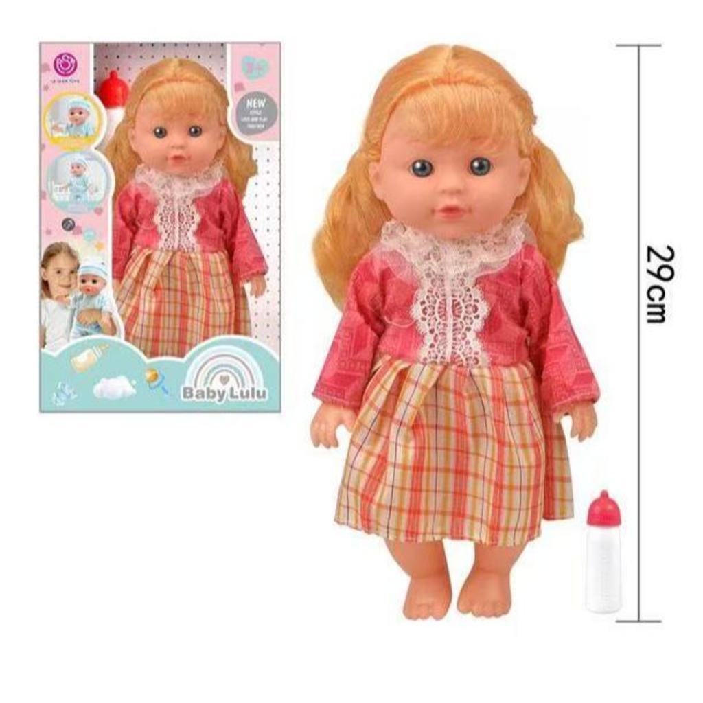 Boneca de 33 cm, boneca infantil realista de vinil macio