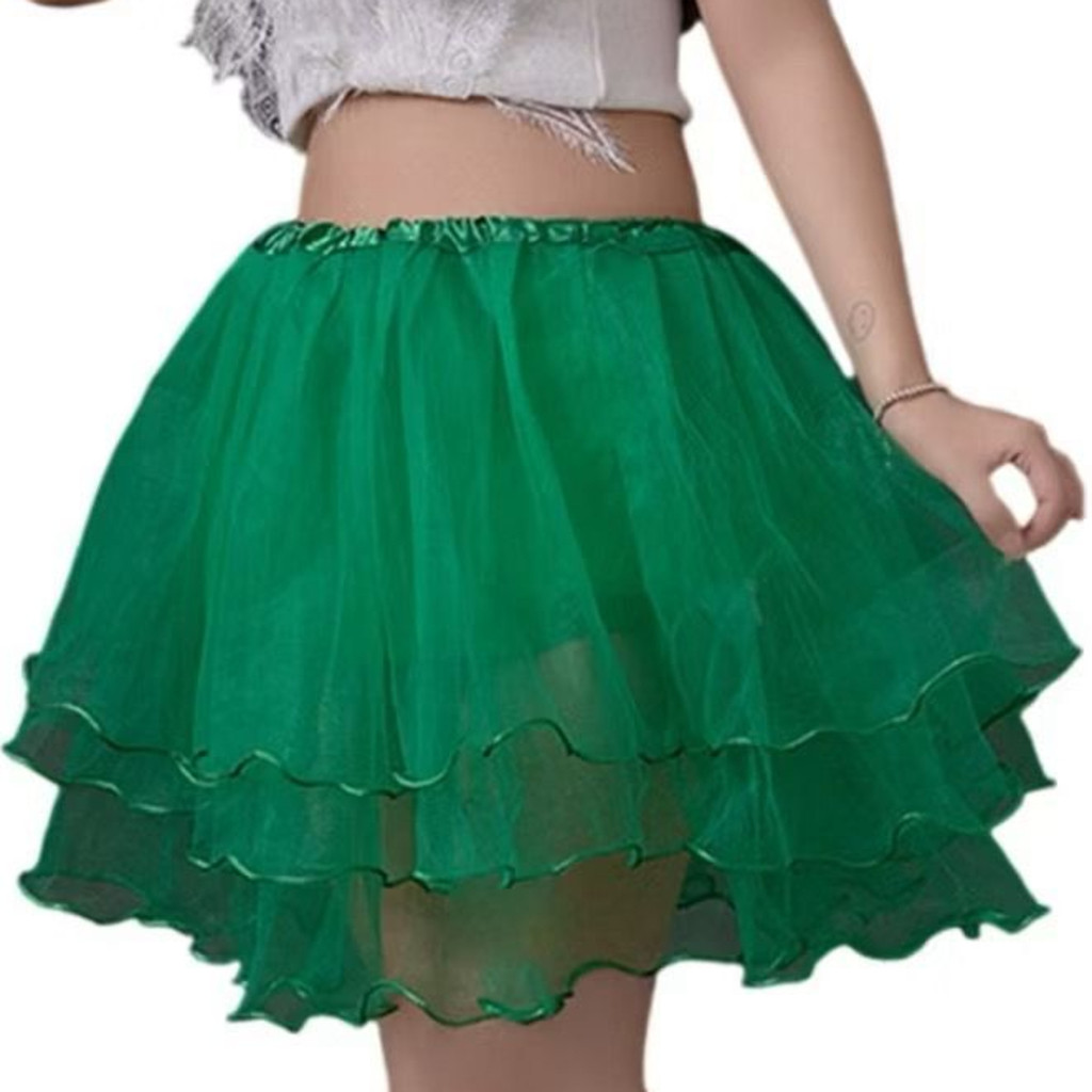 Saia Tule Com Babados Colorida Para Fantasia e Carnaval — imagem 2 de 2