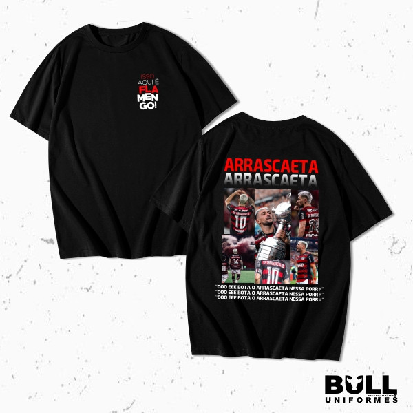 CAMISETA JOGADOR ARRASCAETA ARRASCA TIME CAMISA BLUSA FUTEBOL ALGODÃO UNISSEX PERSONALIZADA