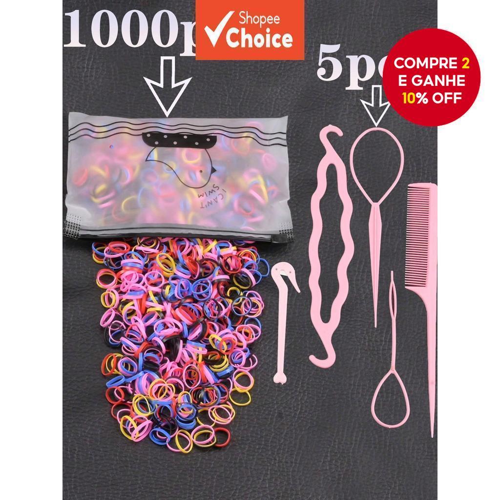 1000 Pçs Elásticos De Cabelo Descartáveis Para Meninas Crianças Sem Emaranhado Suportes De Rabo De Cavalo Macio Festa Es em Oferta na Shopee