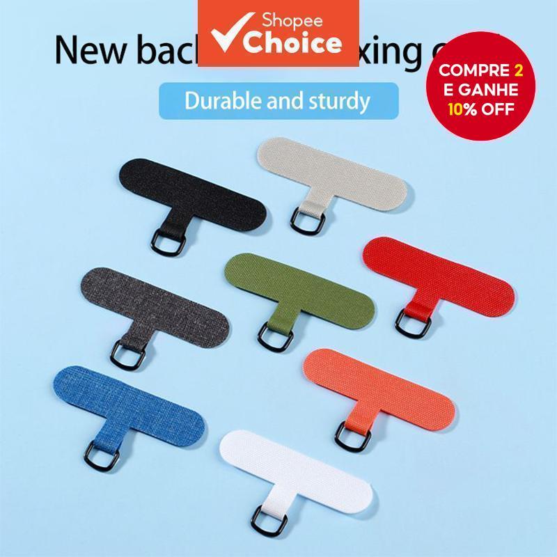 Cordão Universal Anti-Perda Para Telefone Com Remendo Removível E Clipe Uso Crossbody