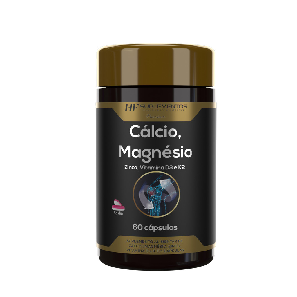 CALCIO MAGNESIO ZINCO VIT D3 K2 60CAPS HF SUPLEMENTOS