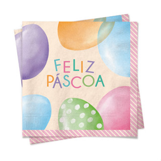 Guardanapo Papel Feliz Páscoa Rainbow 32,5x32,5cm 20 Uni em Oferta na Shopee
