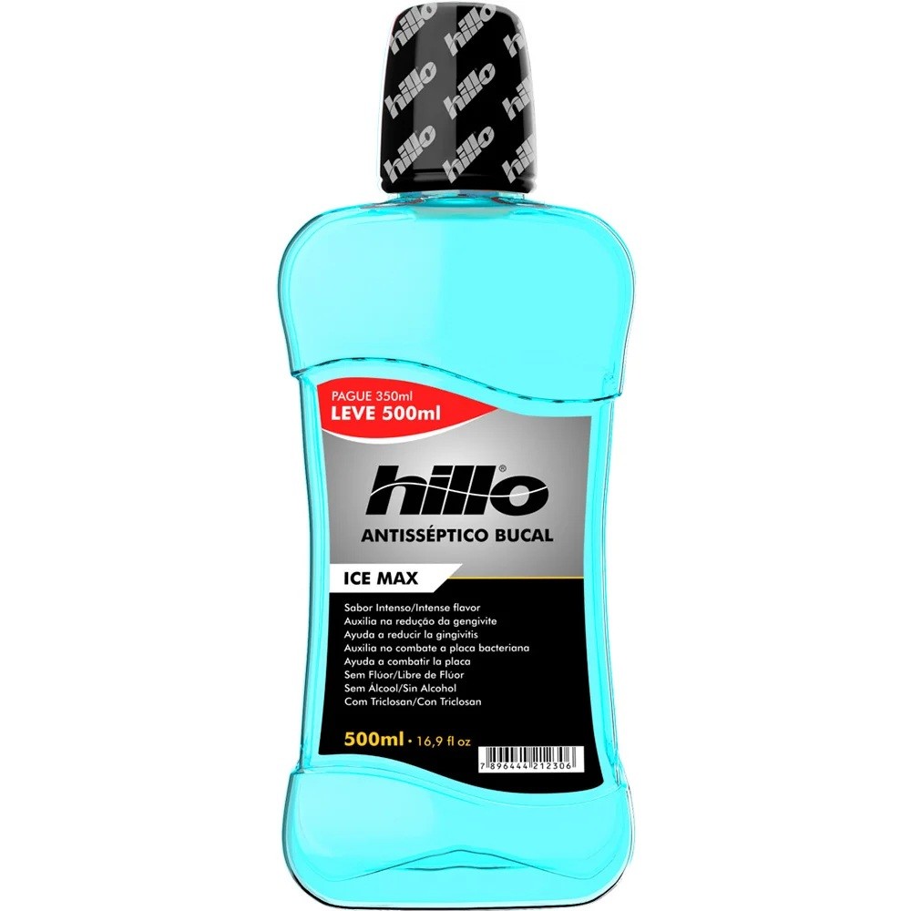 Enxaguante Bucal Hillo Ice Max 500ml – Hálito Refrescante