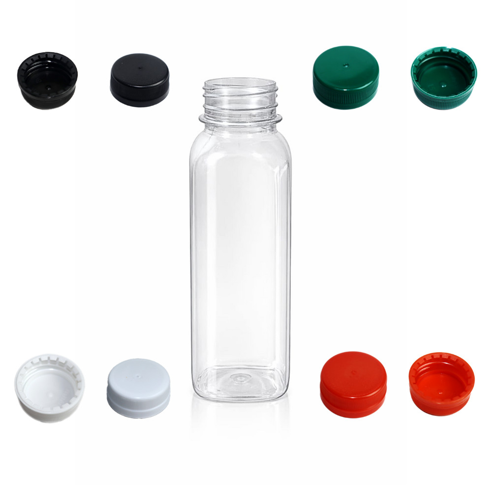 Kit 10 Garrafa Pet Plástica 300ml Descartável Quadrada Lisa Delivery Açai Sucos Detox Com Tampa em Oferta na Shopee