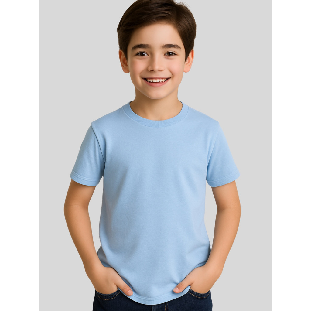 Camiseta Infantil Básica Menino Menina 100% Algodão Kids Juvenil Camisa Lisa Diversas Cores em Oferta na Shopee