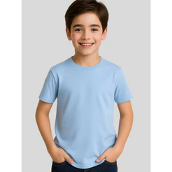 Camiseta Infantil Básica Menino Menina 100% Algodão Kids Juvenil Camisa Lisa Diversas Cores