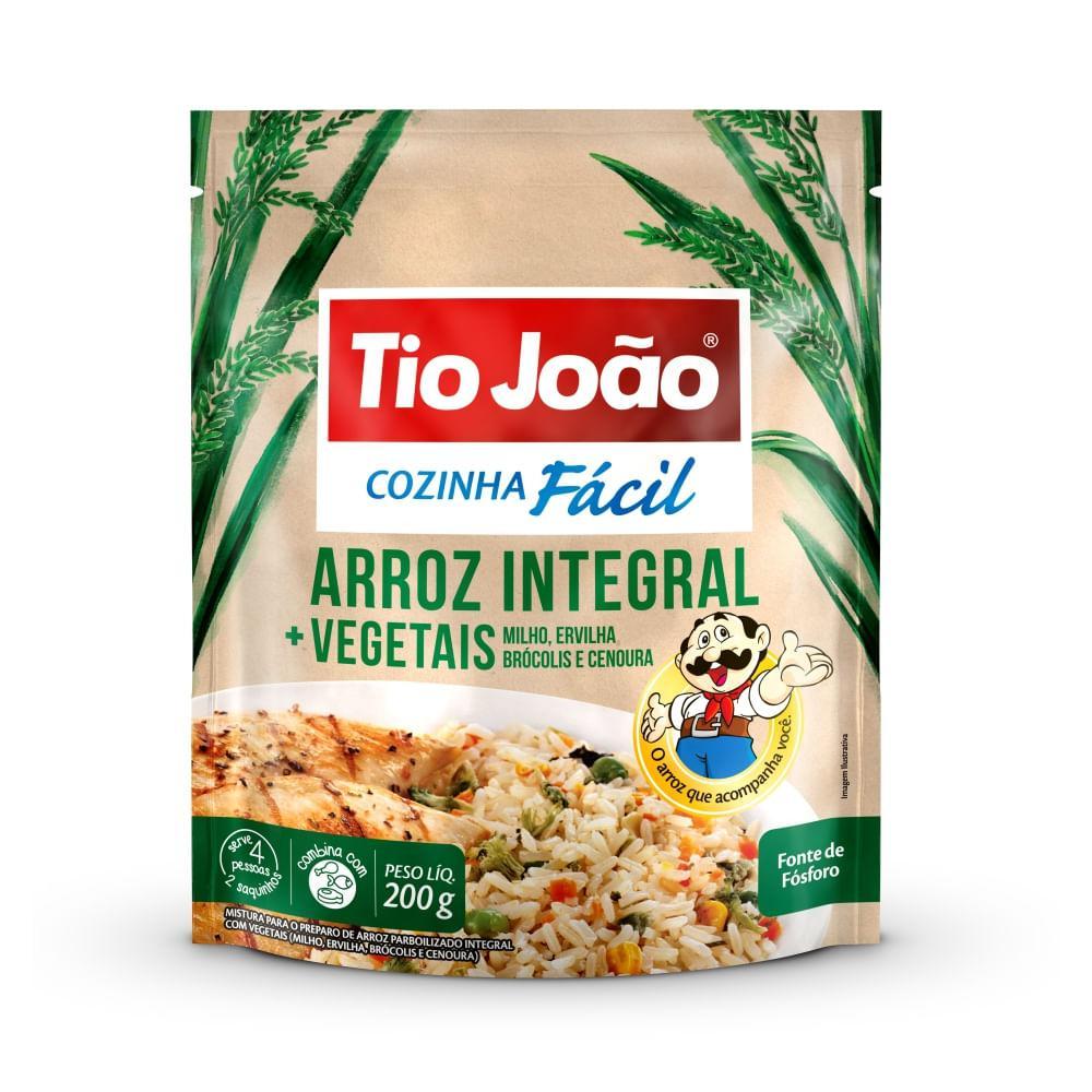 Arroz Integral + Vegetais Tio João Cozinha Fácil 200g em Oferta na Shopee