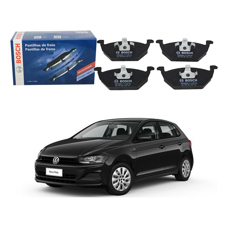 Pastilha Freio Dianteira Bosch Polo 1.6 Msi 2017 A 2022 em Oferta na Shopee