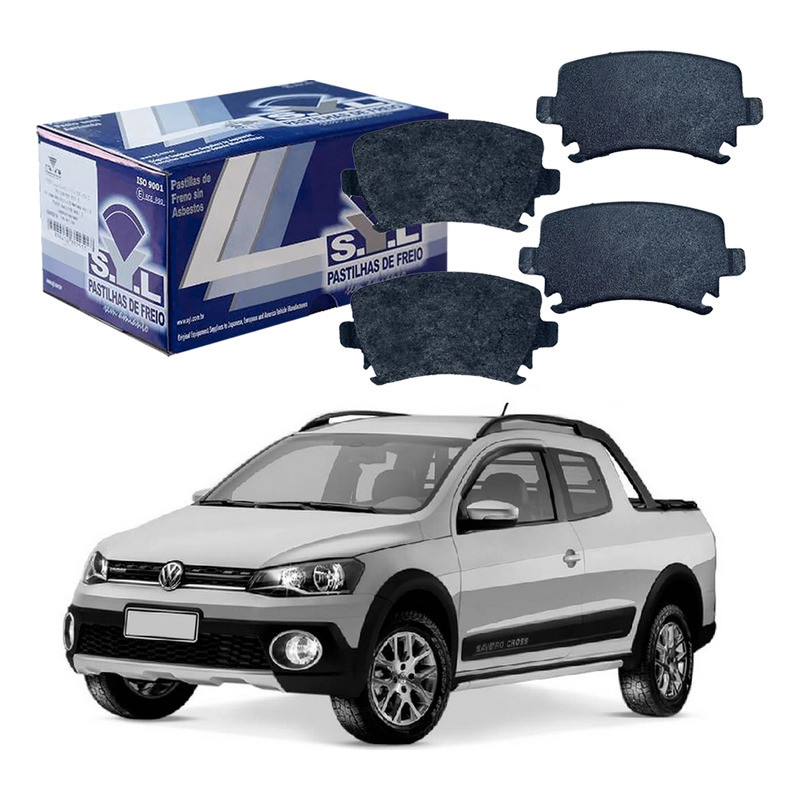 Pastilha Freio Traseira Syl Saveiro Cross G6 1.6 2014 A 2017