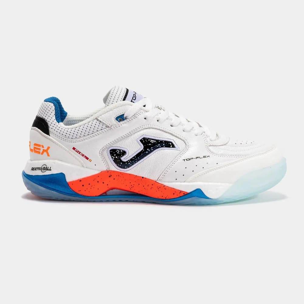 Chuteira Joma Futsal Top Flex Plus Branco/Vermelho em Oferta na Shopee