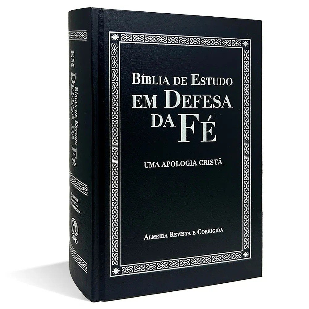 Bíblia de Estudo em Defesa da Fé | ARC | Capa Dura Preta