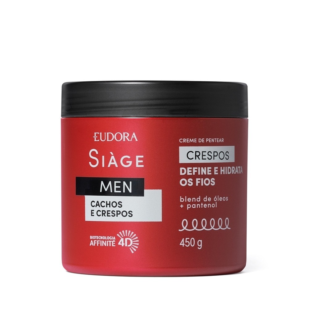 Eudora Siàge Men Crespos Creme para Pentear Crespos 450g