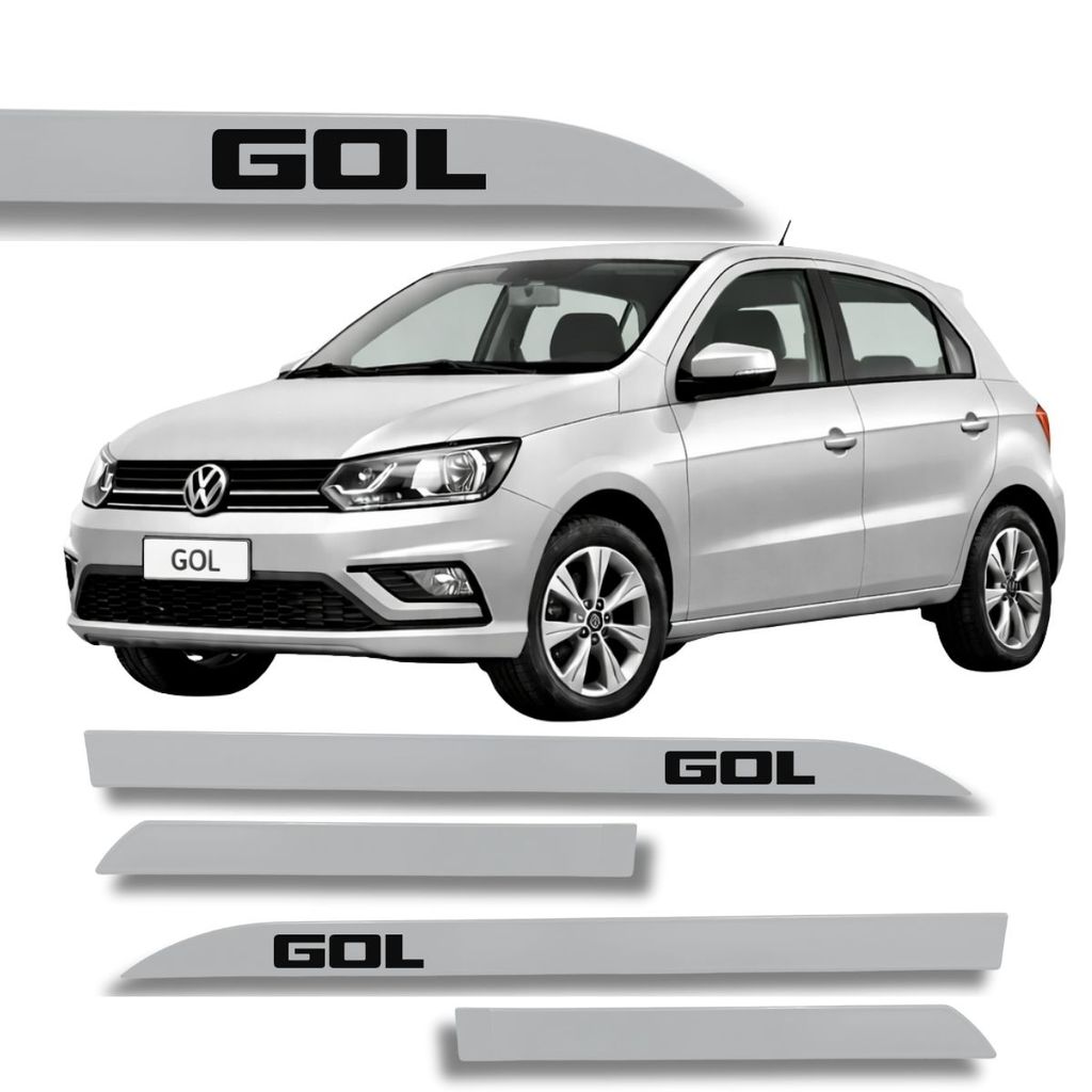 Friso Porta VolksWagen Gol Original Prata Tungstenio   2018 à 2026