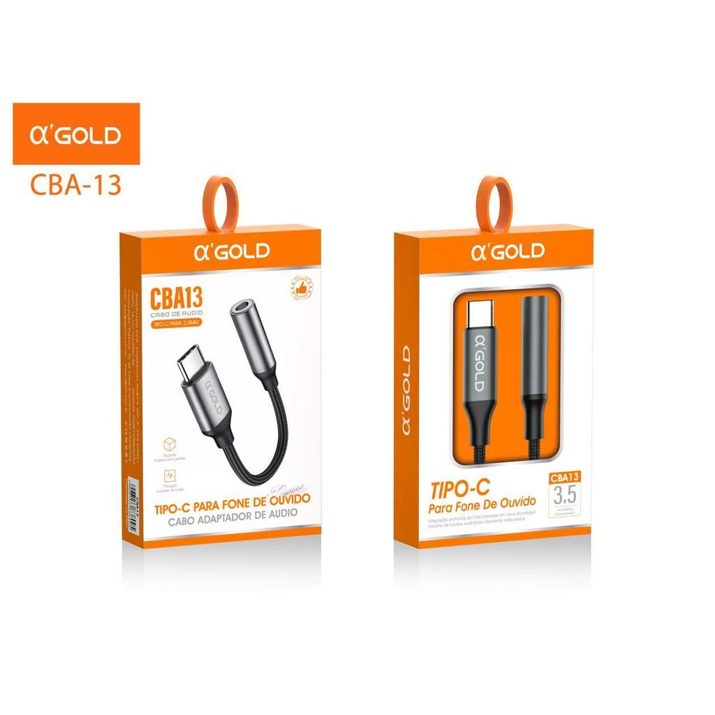 Cabo Adaptador Fone De Ouvido Tipo-C iPhone Para P2 P3 3.5mm Para Xiaomi, Samsun