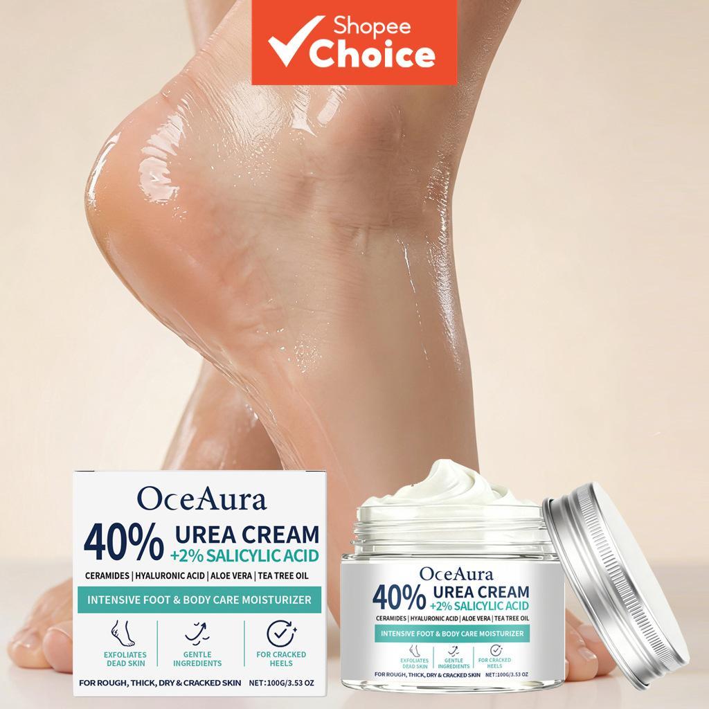 Creme Intensivo Para Pés E Corpo De Ureia 40 % 100g-Repara Calcanhares Muito Secos , Rachados Pele Áspera , Hidratação P