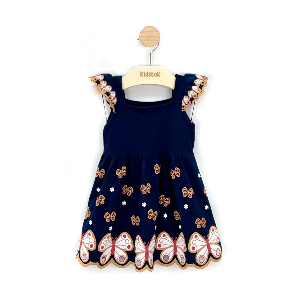 Vestido Menina Malha Borboletas - Kyly em Oferta na Shopee