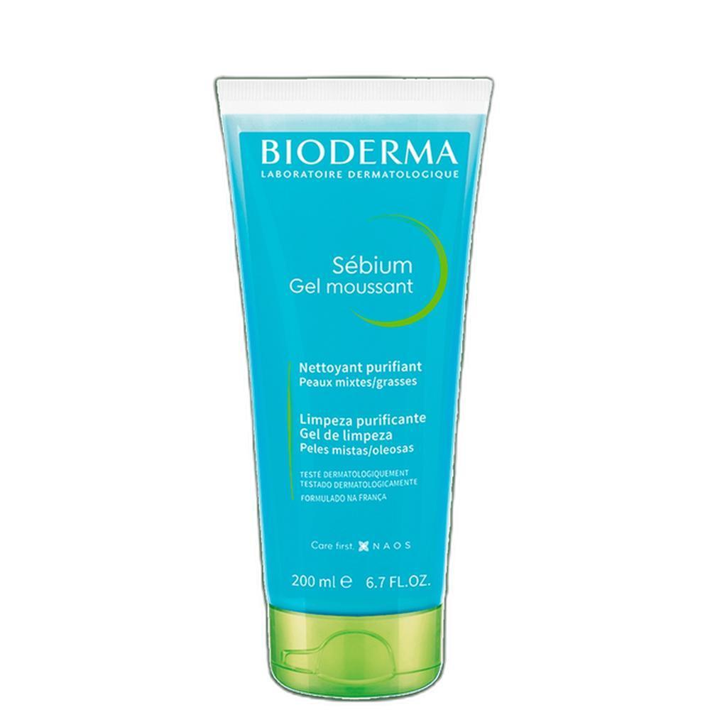 Bioderma Sébium Gel Moussant Gel de Limpeza Antioleosidade de Alta Tolerância 200ml em Oferta na Shopee