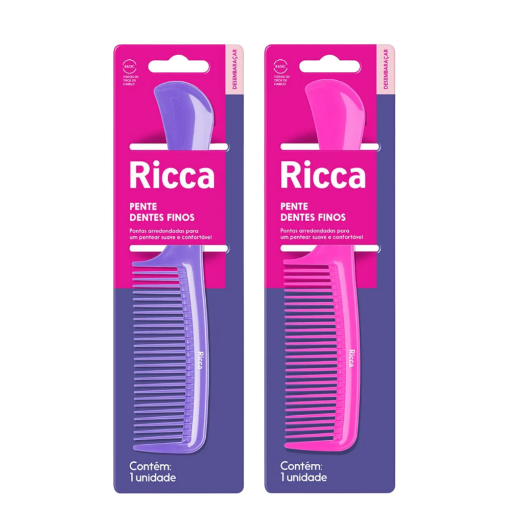 PENTE RICCA BASIC DENTES FINOS 995