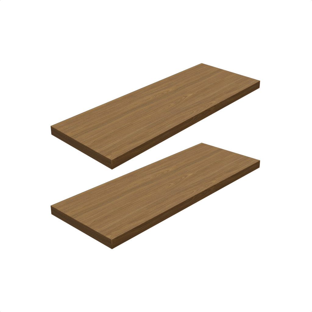 Kit 2 Prateleira Freijó 50X20 + Suporte Flutuante Mdf  Organizadora Decoração Cozinha Banheiro Sala em Oferta na Shopee