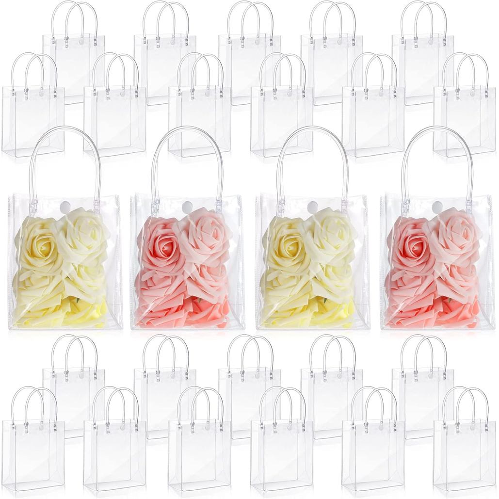 20/30/50 sacolas transparentes para presentes, perfeitas para guardar pequenos presentes como doces ou itens diversos.