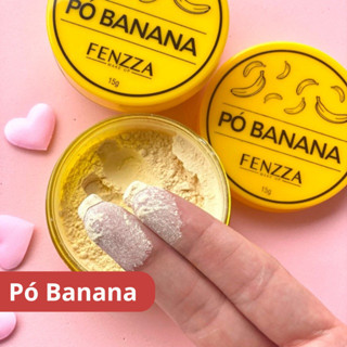Pó Banana Pó Translúcido Pó Finalizador Iluminador Rosa Mosqueta Vegan  Pó Solto CBA Fenzza em Oferta na Shopee