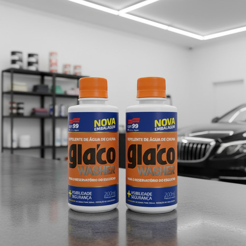Kit 2 Glaco Washer 200ml Soft99 Aditivo Repelente Agua Chuva em Oferta na Shopee
