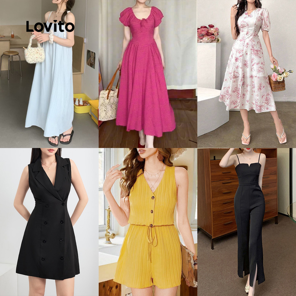 Lovito Vestido De Vendas Especiais/Peça Única (Tamanho XL)