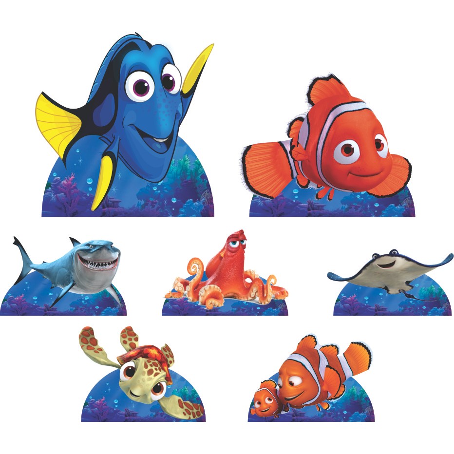 KIT DE DISPLAY EM MDF NEMO E DORY JE DISPLAY
