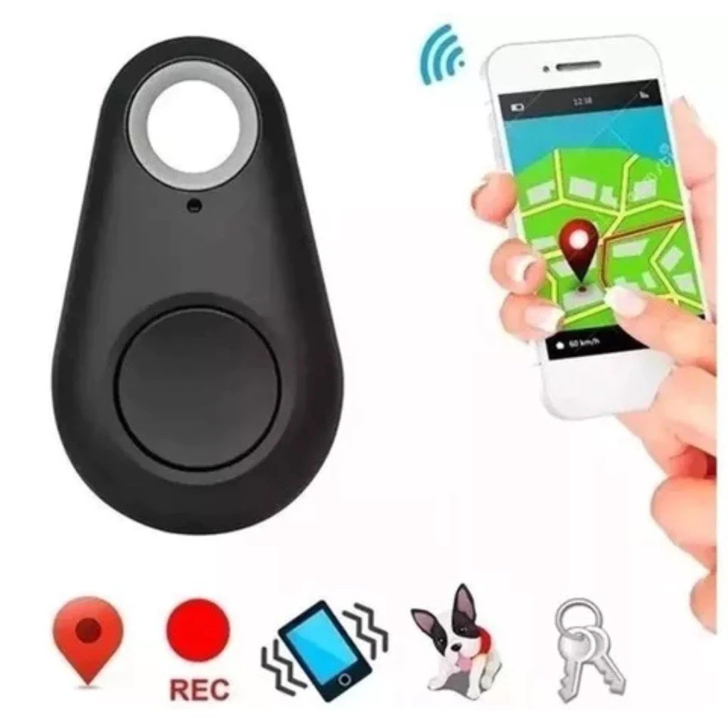 Rastreador Chaveiro de Bagagem Mala PetAnti-Perda Mini Localizador Chaveiro GPS(Compatível com Android e iOS)
