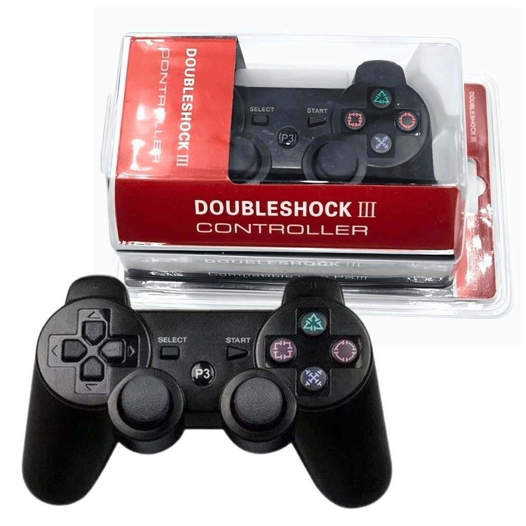 Controle Manete Doubleshock Wireless 3 Sem Fio Adaptavel Ps3