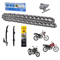 Kit Corrente Comando (4pcs) Yamaha Fazer 250 2006/2025 Ww3 Original Moto Corrente Fina