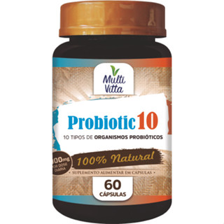 Probiotic 10 1000mg 60 Cápsulas - Multivitta em Oferta na Shopee